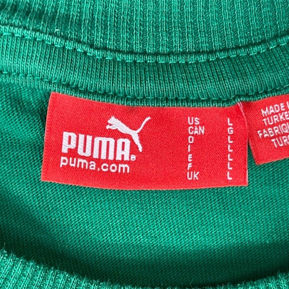 Puma T-Shirt Adult Large Green Cameroun Short Sleeve‎ FECA Soccer Mens - Picture 6 of 11